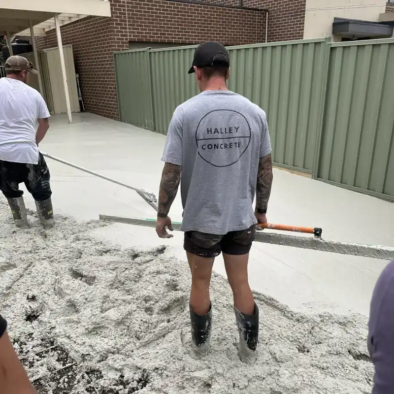 Jake Halley Working on a driveway