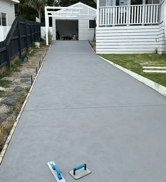 Coloured Concrete Driveway