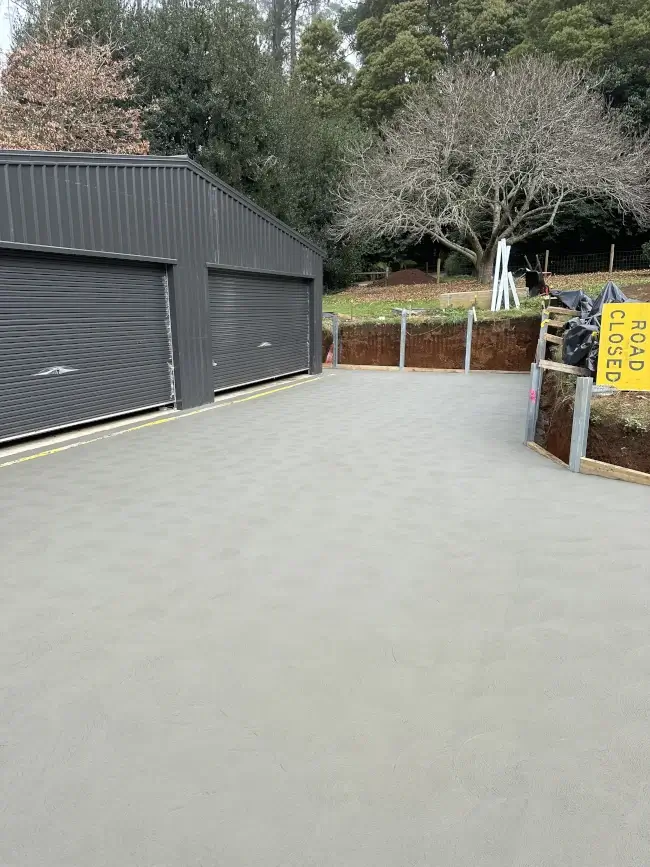 Plain Concrete Driveway